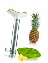 Load image into Gallery viewer, Tomorrow&#39;s Kitchen Pineapple Corer Slicer - Stainless Steel Durable Non-toxic Dishwasher Safe, Anti-Rust Material, Fruit, Salad Cocktail Bowl Chunks Wedger Decorative Netherland Kitchenware Utensil
