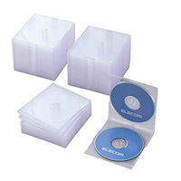 ELECOM DVD/BD/CD Plastic Case Slim Double Side Storage 50 Pack [Clear] CCD-JSCSW50CR (Japan Import)