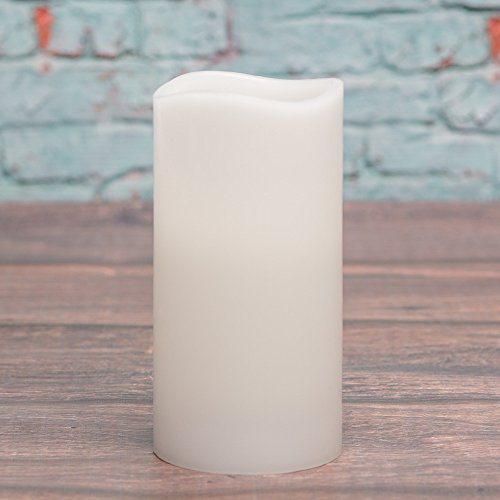 Richland Wavy Top Flameless LED Pillar Candle White 3