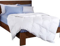 puredown Luxury Fill White Goose Down Comforter 400 Thread Count 600 Fill Power Cotton Full/Queen Size White