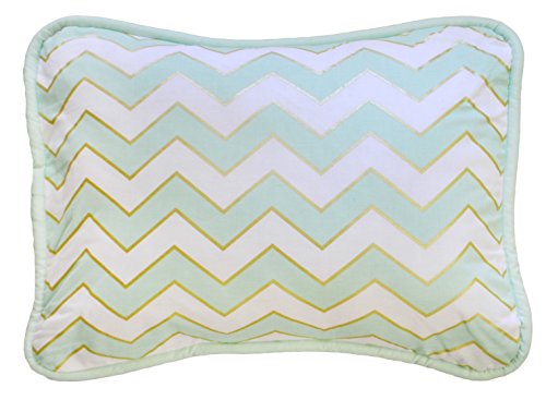 New Arrivals Accent Pillow, Gold/White/Green