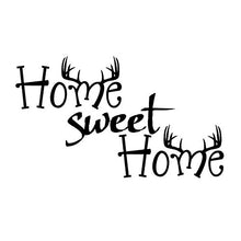 Load image into Gallery viewer, MairGwall Family Love Wall Sticker Animal Decor Sweet Home Decoration Enter Way Vinyl Antler Bedroom Decal(Small,Dark Brown)
