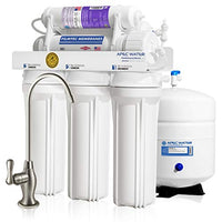 APEC Water Systems Top Tier Supreme Certified Alkaline Mineral pH+ High Flow 90 GPD 6-Stage Ultra Safe Reverse Osmosis Drinking Water Filter System (Ultimate RO-PH90), Dimensions: 15