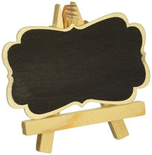 Load image into Gallery viewer, FASHIONCRAFT Natural Wood Easel and Blackboard Placecard Holder (15)
