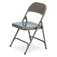 162 Series Folding Chair, Char Black Frame,Set of 4