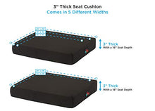 Load image into Gallery viewer, NOVA Gel &amp; Memory Foam Seat &amp; Wheelchair Cushion in 8 Sizes (from 16 x 16 to 18 x 24 Extra Wide), Comfortable &amp; Durable Everyday Seat Cushion with Removable Water Resistant Cover, 2 or 3 Thick
