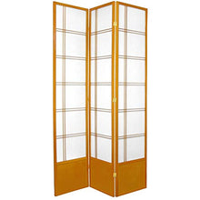 Load image into Gallery viewer, Oriental Furniture 7 ft. Tall Double Cross Shoji Screen - Honey - 3 Panels
