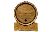 Premium Charred American Oak Aging Barrel (2 Liter) - No Engraving/Includes 12 page color barrel aged cocktail recipe booklet