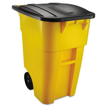 Load image into Gallery viewer, Brute Rollout Container, Square, Plastic, 50 gal, Yellow
