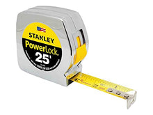 Load image into Gallery viewer, Stanley 33425 Powerlock II Power Return Rule, 1-Inch x 25ft, Chrome/Yellow

