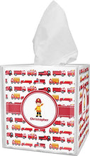Load image into Gallery viewer, RNK Shops Firetrucks Tissue Box Cover (Personalized)
