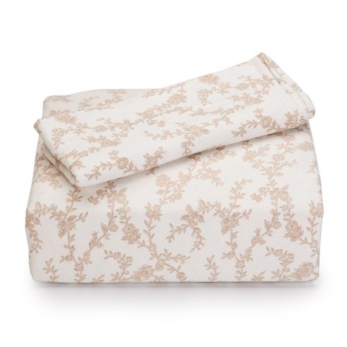 Laura Ashley Home | Victoria Collection | Premium Ultra Soft Lightweight 4 Piece Sheet Set, Wrinkle,