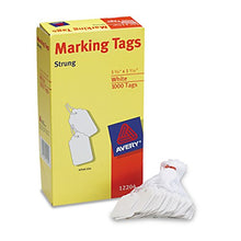 Load image into Gallery viewer, Avery  White Marking Tags Strung, Pack Of 1000 (12204),
