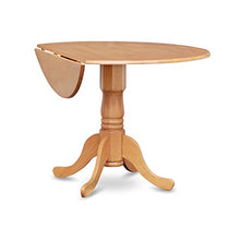 Load image into Gallery viewer, East West Furniture DLT-OAK-TP Dublin Table - Oak Table Top Surface and Oak Finish Pedestal Legs Hardwood Frame Dinner Table
