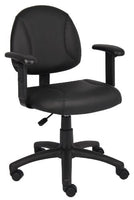 Boss Office Products Posture Task Chair with Adjustable Arms in Black