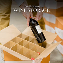 Load image into Gallery viewer, 12-Bottle Upright Wine Storage Box (Qty: 5 Boxes) | Wine Bottle Storage Box | Domaine Wine Storage | Stores 12 (750mL) Bottles | Bundle Options Available | Pre-Cut Inserts Included
