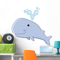 Wallmonkeys Baby Whale Wall Decal Peel and Stick Graphic (36 in W x 34 in H) WM342466