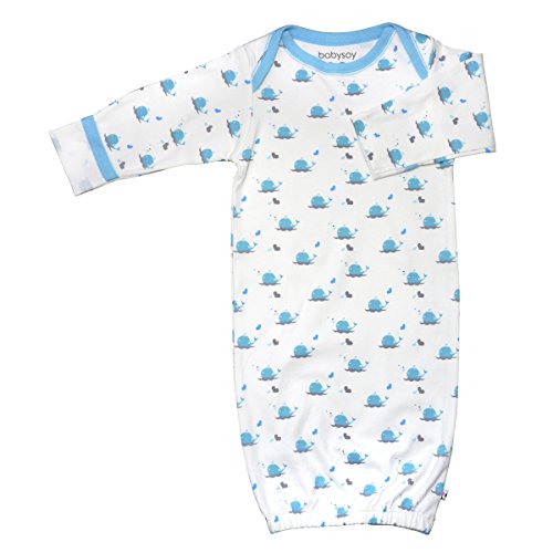 Babysoy Organic Pattern Bundler (Baby) - Whale-3-6 Months