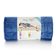 Load image into Gallery viewer, My First Nap Mat Premium Memory Foam Nap Mat with Built-In Removable Pillow, Blue
