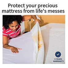 Load image into Gallery viewer, Coop Home Goods Premium King Mattress Protector - Ultra Soft Breathable Bed Cover - Waterproof Mattress Cover - Noiseless &amp; Absorbent Topper - Oeko-TEX Certified - White, King Size (76 x 79)
