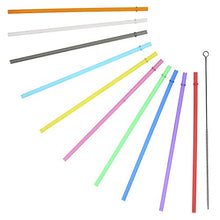 Load image into Gallery viewer, Rainbow Colored Replacement Acrylic Straw Set of 8, for 16oz, 20oz, 24oz Tumblers
