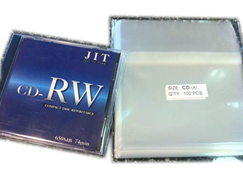 100 Pcs Standard CD Jewel Case Cello/Cellophane Bags (by UNIQUEPACKING)