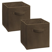 Load image into Gallery viewer, ClosetMaid 3786 Cubeicals Fabric Drawer, 2-Pack, Dark Brown
