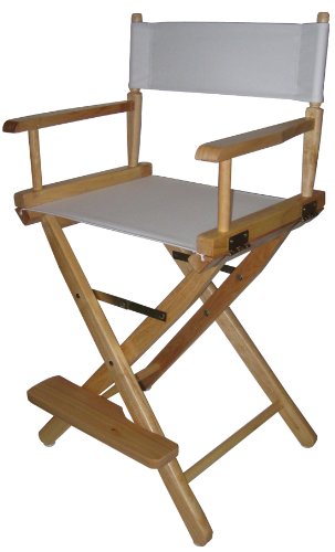 Casual Home 24-Inch Director Chair, Natural Frame