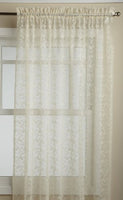 LORRAINE HOME FASHIONS Priscilla 60-inch x 63-inch Tailored Panel, Ivory