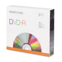 DVD-R BLANK DISC 5PK by TDK MfrPartNo 32020016096