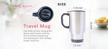 Load image into Gallery viewer, Fashion WITH GREAT MUSTACHE COMES GREAT RESPONSIBILITY Stainless Steel Travel Mug Sliver 14 Ounce Coffee/Tea Mug - Best Gift For Birthday,Christmas And New Year
