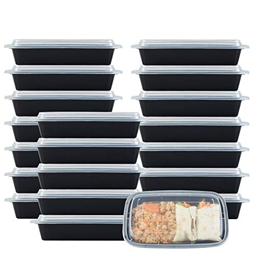 Shazo Comprehensive 54 Piece Plastic Meal Prep Containers Set