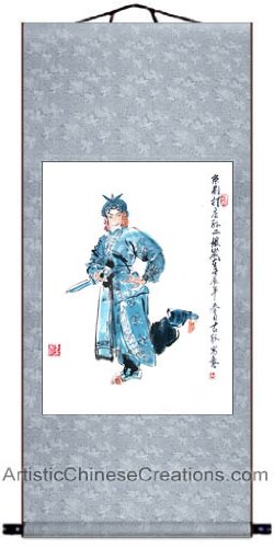 Chinese Art/Chinese Brush Paintings/Traditional Chinese Paintings - Chinese Painting Scroll - Chinese Opera