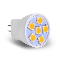 Load image into Gallery viewer, MR8 Light Bulb LED Replacement For Mini Halogen Recessed Lamps 12 Volt 1&quot; Diameter GU4 RV Boat Camper Yacht Train Motor Home Interior Tiny House Ship Van Truck Sprinter Lighting - Cool White - 6 Pack
