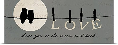 GREATBIGCANVAS Entitled Moon Lovers I Poster Print, 90
