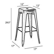 Load image into Gallery viewer, Modern Home Ajax 30&quot; Contemporary Steel Tolix-Style Barstool - Distressed Copper
