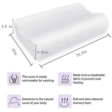 Load image into Gallery viewer, Zg Home Memory Foam Pillow, Neck Pillow, Cervical Pillow For Neck Pain, Orthopedic Contour Pillow Fo

