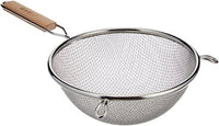 Winco MS3A-8D Strainer with Double Fine Mesh, 8-Inch Diameter