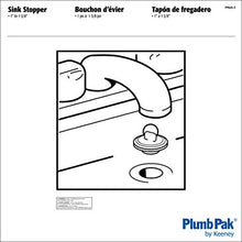 Load image into Gallery viewer, Plumb Pak PP820-3 Drain Stopper, Fits Size 1-1-3/8 in, Rubber, White
