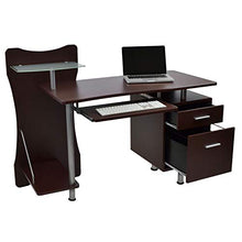 Load image into Gallery viewer, Techni Mobili RTA-325-CH36 Stylish Computer Desk with Storage, Chocolate
