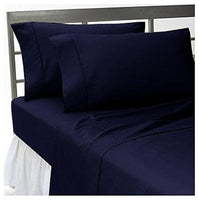 Complete Navyblue Solid Sheet Set King Size