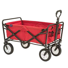 Load image into Gallery viewer, MacSports Collapsible Folding Outdoor Utility Wagon, Red

