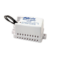 Rule 40FA Rule-A-Matic Plus Bilge Pump Float Switch with Fuse Holder, 12, 24 or 32 Volt, Moisture Tight Seals , White , 3