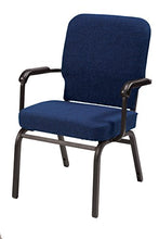 Load image into Gallery viewer, Big &amp; Tall Guest Chair - Weight Tested to hold 500 lbs - Navy Fabric
