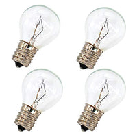 4 Pack S11 Intermediate E17 Base 40 Watt Bulbs for Lava Lamps,Replacement Bulbs for Lava Lamps,Glitter Lamps