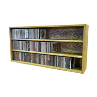 Cdracks Media Furniture Solid Oak Desktop or Shelf CD Cabinet Capacity 282 CD's Honey Finish