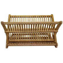 Load image into Gallery viewer, Totally Bamboo &quot;Eco Collapsible Bamboo Dish Drying Rack
