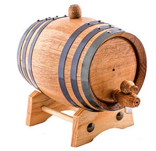 Load image into Gallery viewer, 1 Liter American Oak Aging Whiskey Barrel | Handcrafted using American White Oak | Age your own Whiskey, Beer, Wine, Bourbon, Tequila, Hot Sauce &amp; More
