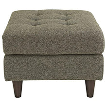 Load image into Gallery viewer, Modway Empress Mid-Century Modern Upholstered Fabric Ottoman In Wheatgrass
