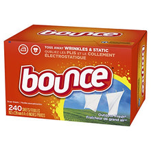 Load image into Gallery viewer, Bounce Fabric Softener and Dryer Sheets, Outdoor Fresh, 240 Count

